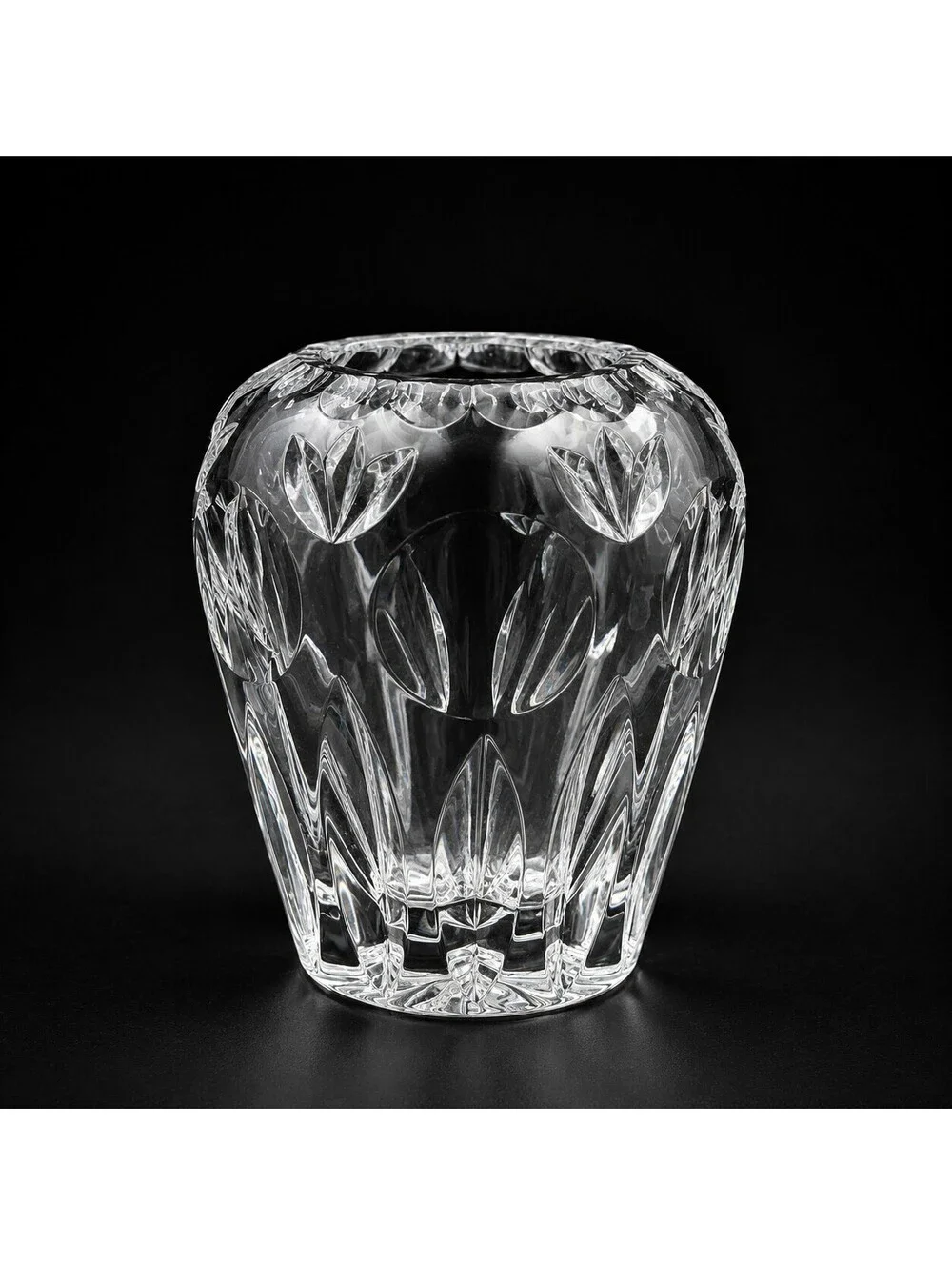 Vintage Bavaria Germany Cut Crystal Bud Vase Heavy Lead Crystal 4.5